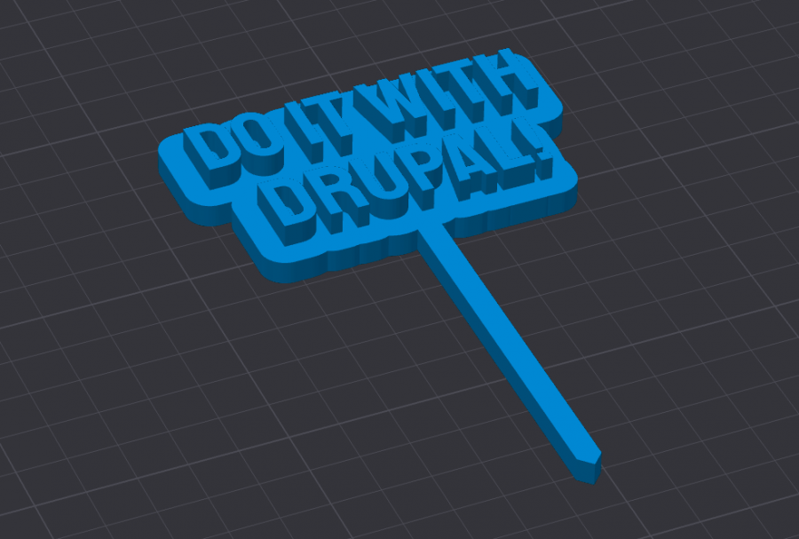 "Do It With Drupal!" Cake Topper